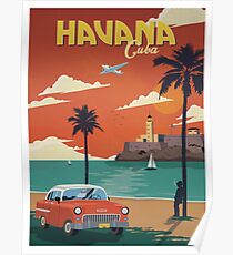 Havana Cuba Retro Poster Poster