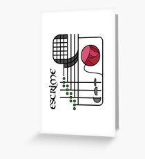 Escrime Nouveau Rose Greeting Card