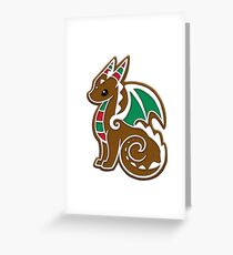 Gingerbread Dragon Greeting Card