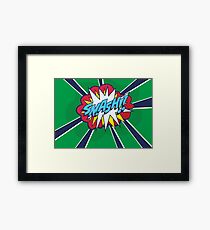 Comic Book Style SMASH! Framed Print