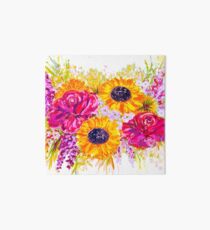 Bright, Cheerful, and Pretty Flowers Art Board