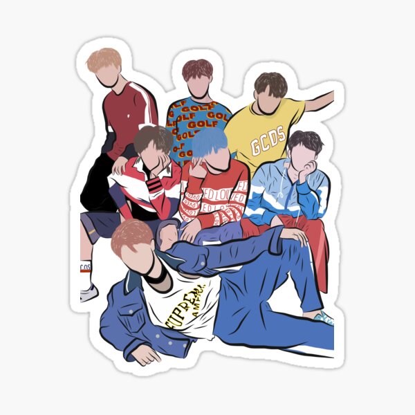 bts jungkook stickers redbubble