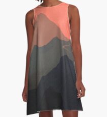 Berg Haze A-Linien Kleid