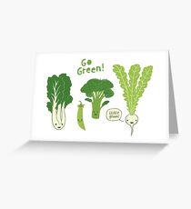 Go Green! (Leafy Green!) Greeting Card