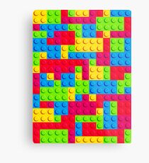 Coloured Bricks Metal Print