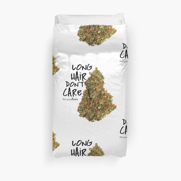 Long Hair Don't Care Duvet Cover