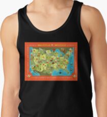 Waffle World Map Men's Tank Top