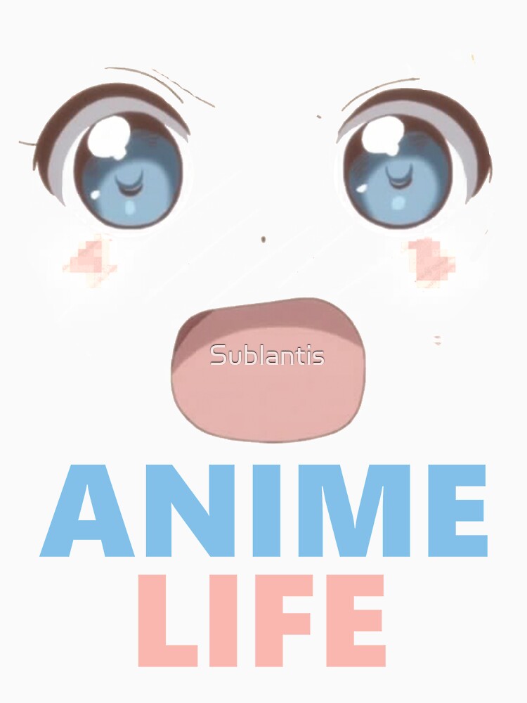 Anime Eyes Cute 2d Girls Face Unisex T Shirt By Sublantis Redbubble
