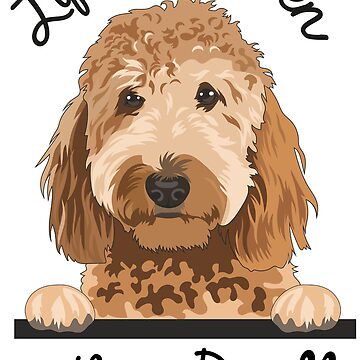 Cute Girls Goldendoodle Gift Golden Doodle Print' Water Bottle