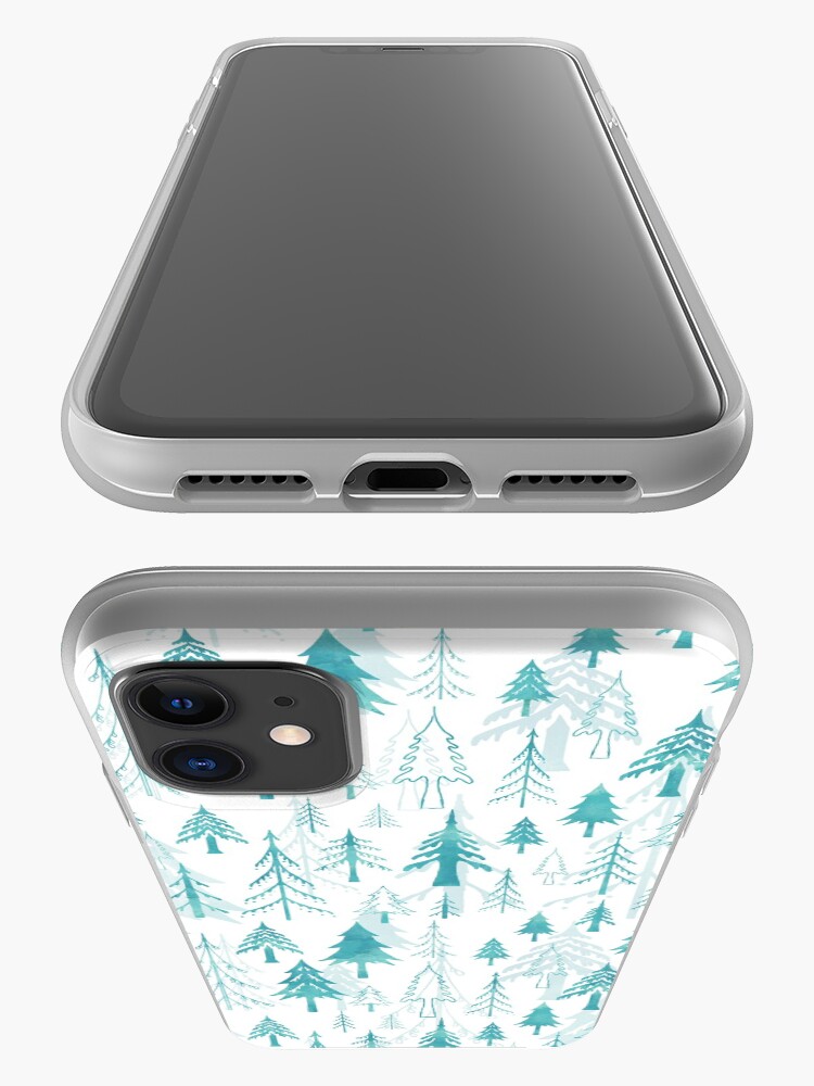 Alternate view of Christmas tree mix on white iPhone Case & Cover