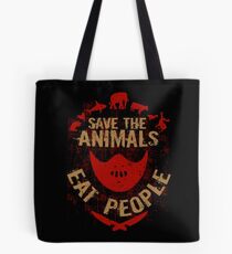 Bolsa de tela salvar a los animales, COMER A LAS PERSONAS