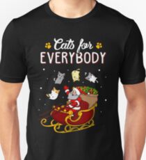 Cats For Everybody Funny Ugly Christmas Sweatshirt Unisex T-Shirt