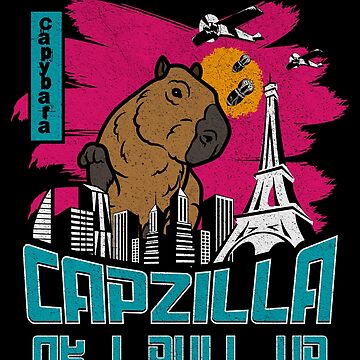 Ok I Pull Up Meme Giant Capybara Capzilla Funny Retro Backpack for Sale by  grex2908