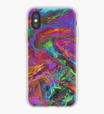 Psychedelic Cosmo Nightmare Glitch iPhone Case