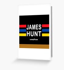 James Hunt helmet (with protection) Greeting Card