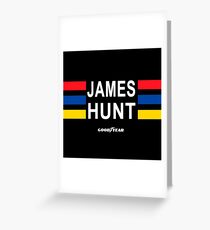 James Hunt helmet (no protector). Greeting Card