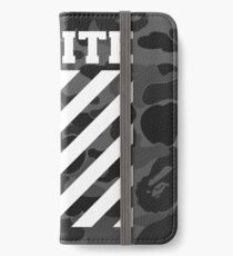 bape black iPhone Wallet/Case/Skin