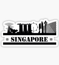 Singapur Skyline Sticker