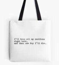 John Mulaney Emotions Quote Tote Bag