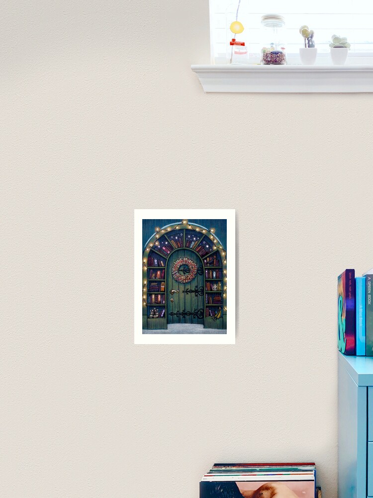 Magic World Of Books Door Art Print By Illustore Redbubble