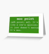Tarjeta de felicitación Punto de Moo