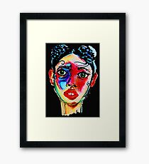 Painted Face Framed Print
