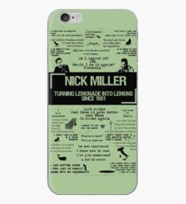 NICK MILLER iPhone Case