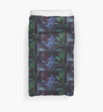Flowers photography dark rain Duvet Cover