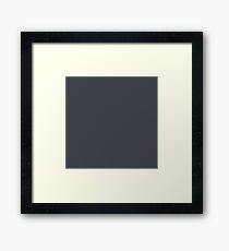 Periscope Grey | Solid Colour Framed Print