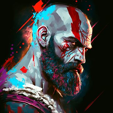 Fan-art KRATOS - GOD OF WAR (version 2) iPad Case & Skin by DreamMeArt