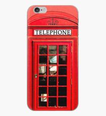 Vinilo o funda para iPhone Caja de teléfono roja de Londres
