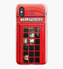 Red London Phone Box iPhone Case