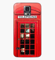 Red London Phone Box Case/Skin for Samsung Galaxy