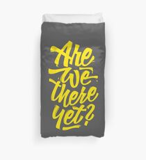 Are we there yet? - Typographic Road Trip Design Bettbezug