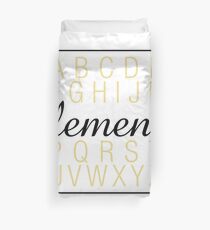 Alphabet Elemeno Duvet Cover