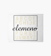 Alphabet Elemeno Art Board