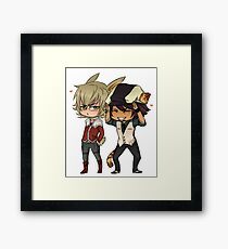 Tiger & Bunny Cute Chibi Framed Print
