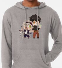 Schwarzklee Chibi Asta und Yuno Leichter Hoodie