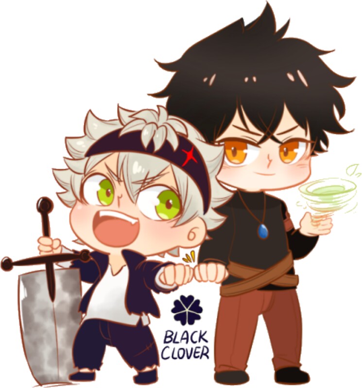  Black  Clover  Chibi  Asta and Yuno Stickers by 