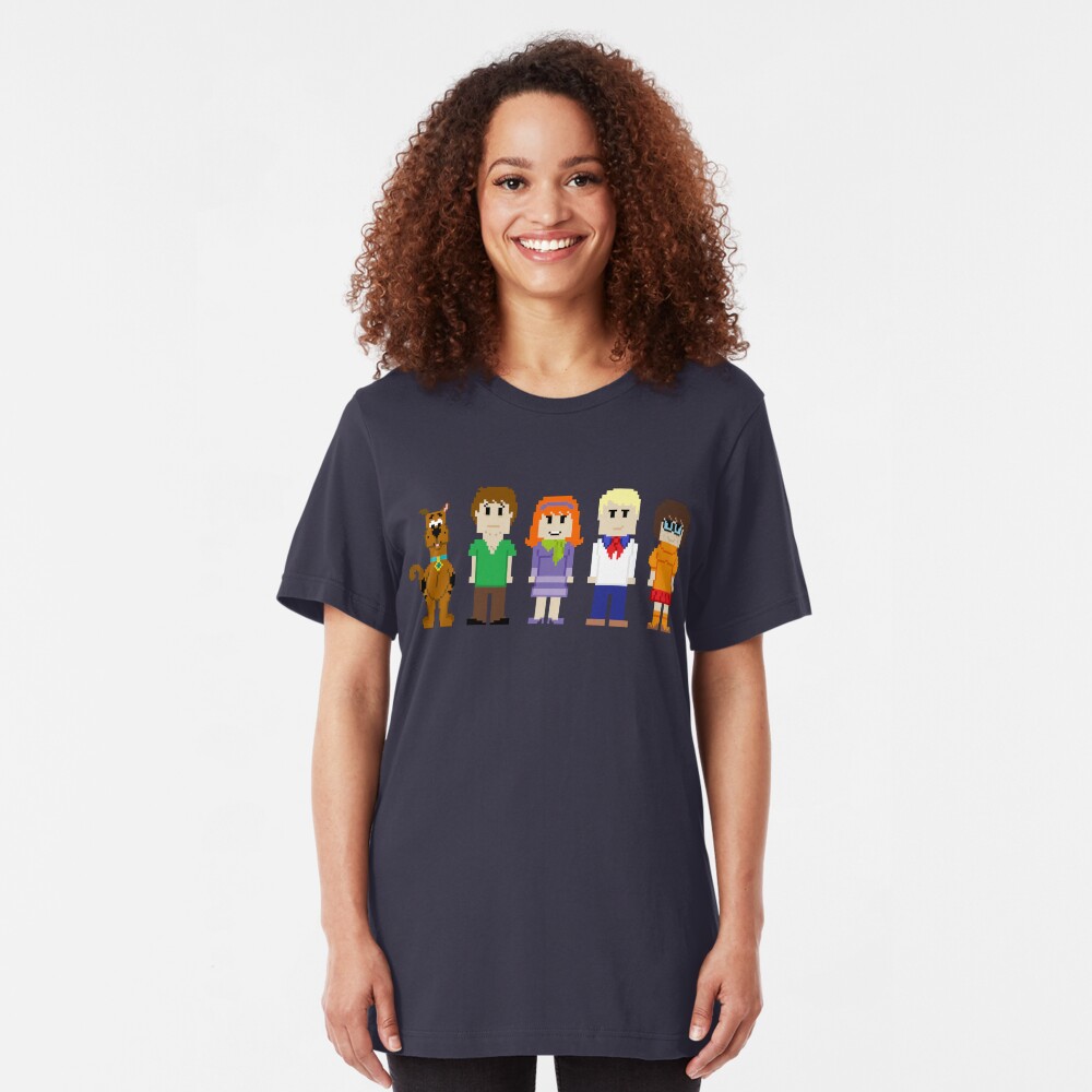 8-Bit Retro Cartoon Hour! Slim Fit T-Shirt