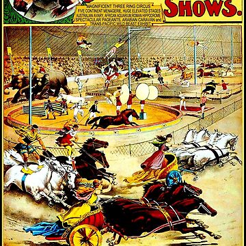 Roman Hippodrome 3 Ring Circus Poster Print (18 x 24) - Walmart.com
