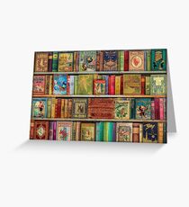 Das Bücherregal eines Daydreamer Grußkarte