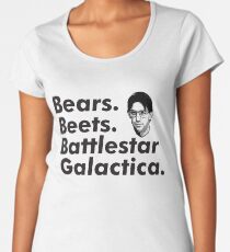 Bears, Beets, Battlestar Galactica Women's Premium T-Shirt