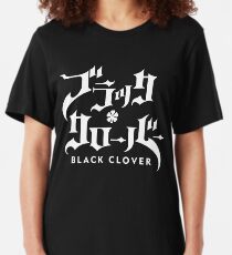Black Clover Logo Slim Fit T-Shirt