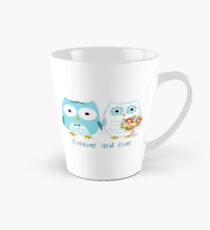 Owls Wedding Bride and Groom Tall Mug