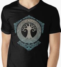 Camiseta para hombre de cuello en v YGGDRASIL.TREE OF LIFE.