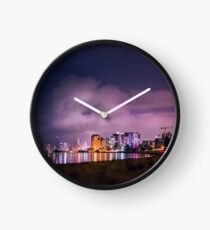 Nachtaufnahmen Reflexionen Uhr