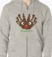 #HugsForNoah Rudolph Christmas Jumper Zipped Hoodie