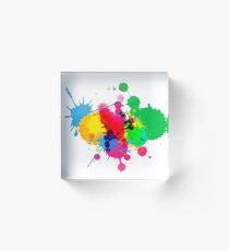 Paint stains Acrylic Block