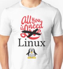 Geek Nerd - All you need is linux love Unisex T-Shirt